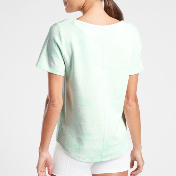 Athleta Sundown Boatneck Tie Dye Top XXS NWT - Picture 2 of 5